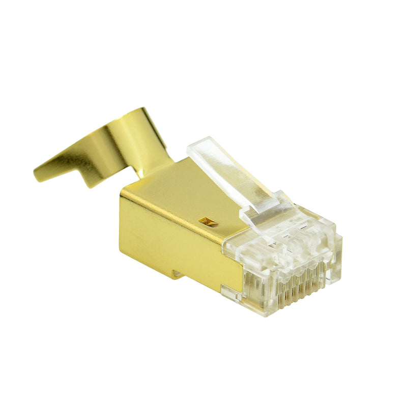 [AUSTRALIA] - Mediabridge™ Cat7 Connector (Gold Shielded) - RJ45 Plug for Cat7 Ethernet Cable - 8P8C 50UM - 30 Pack (Part# 51P-C7-30PK) 