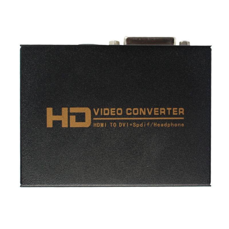 HDSUNWSTD Hdmi to Dvi+Spdif/Headphone,HDMI to DVI + Coaxial Audio Video Converter Box Adapter with US Power Adapter for PS3,Blue Ray DVD