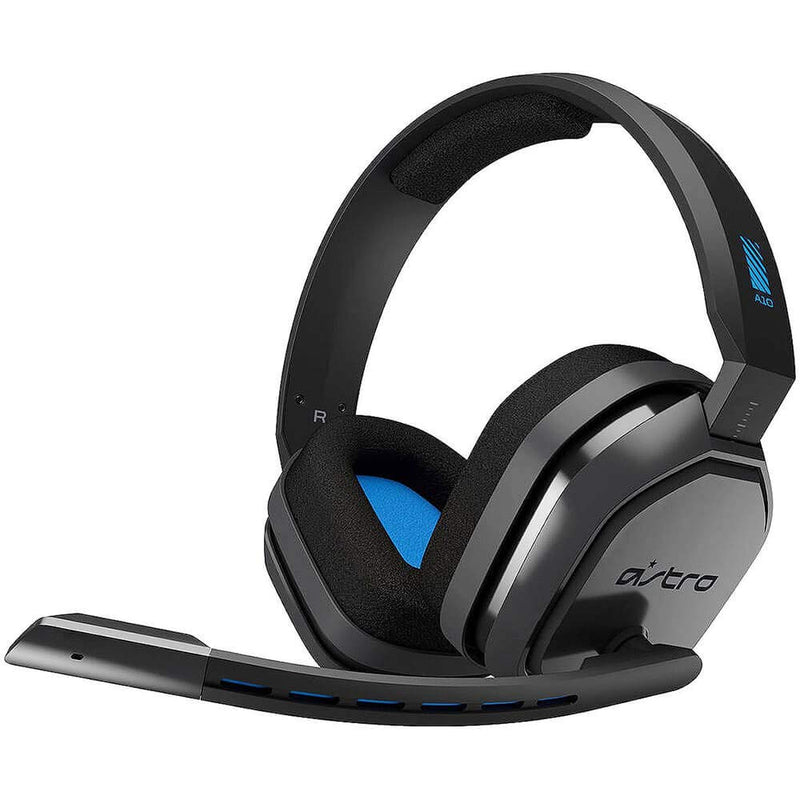 ASTRO Gaming A10 Wired Gaming Headset, Lightweight and Damage Resistant, ASTRO, 3.5 mm Audio Jack, for Xbox Series X|S, Xbox One, PS5, PS4, Nintendo Switch, PC, Mac- Black/Blue | Lightweight, Damage Resistant, ASTRO Audio, Dolby ATMOS, 3.5mm Jack, for ...