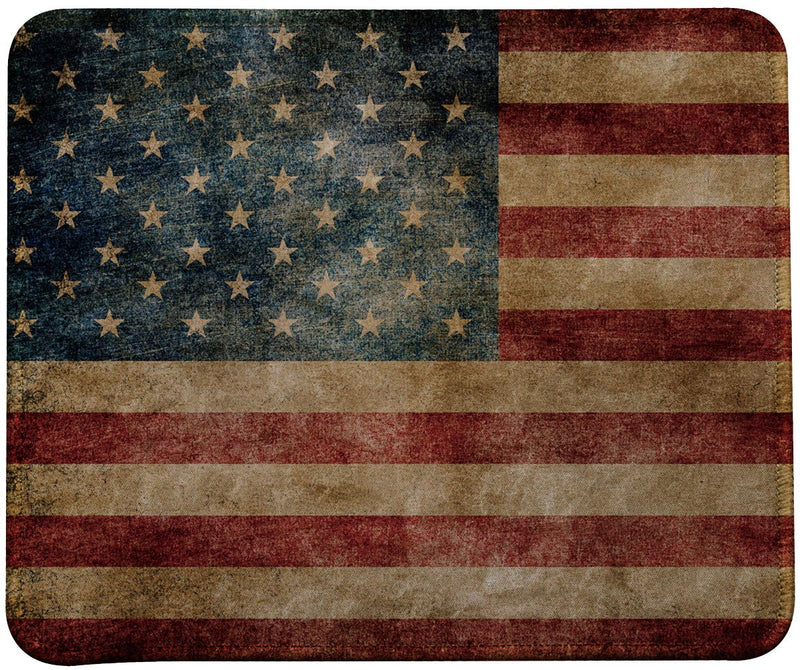 Retro Style USA Flag Mouse Pad by VIVIPOW (TM) (Retro USA) Retro USA