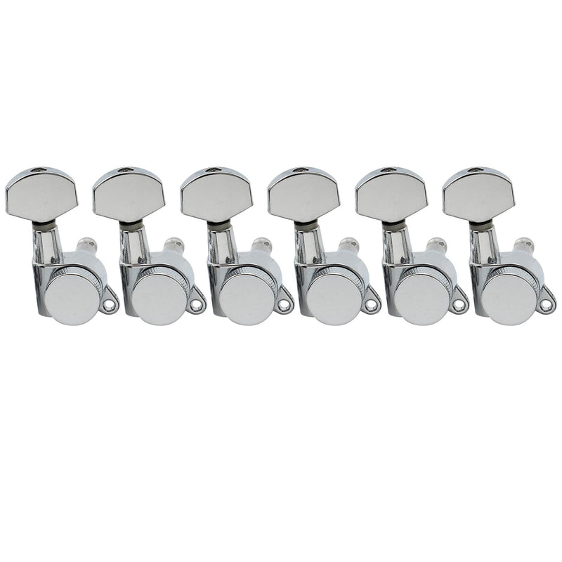 [AUSTRALIA] - Musiclily Pro 6 inline Locking String Tuning Pegs Machines Heads Set for Fender Stratocaster Telecaster Electric Guitar, Chrome 