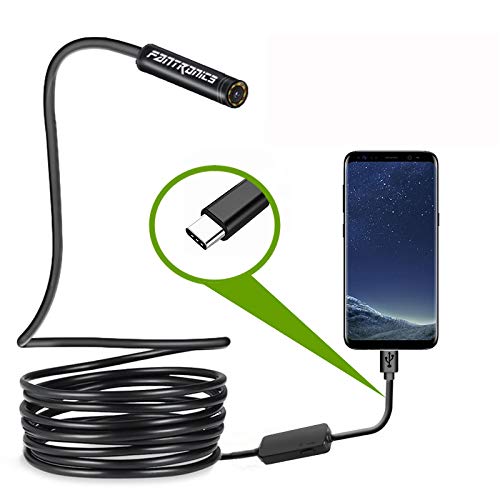 [AUSTRALIA] - USB Snake Inspection Camera, FANTRONICS Scope Camera with 8 LED Lights IP67 Waterproof Semi-Rigid Snake Cord USB C Borescope for iPhone, iPad and Android Phone (16.4ft) 