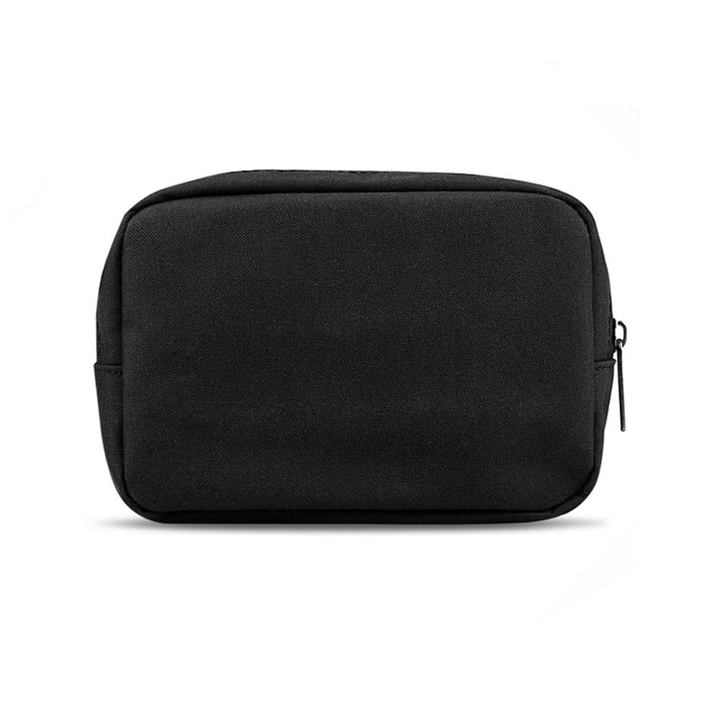 ERCRYSTO Universal Electronics/Accessories Soft Carrying Case Bag, Durable & Light-Weight,Suitable for Out-Going, Business, Travel and Cosmetics Kit (Small-Black) Small-Black