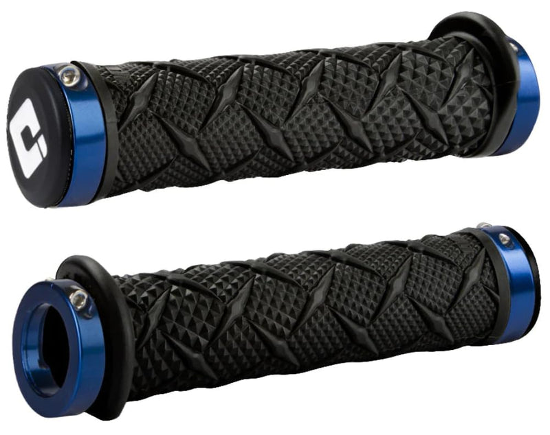 [AUSTRALIA] - ODI X-Treme Lock-On ATV Hand Grips - Black/Blue Clamps/One Size 