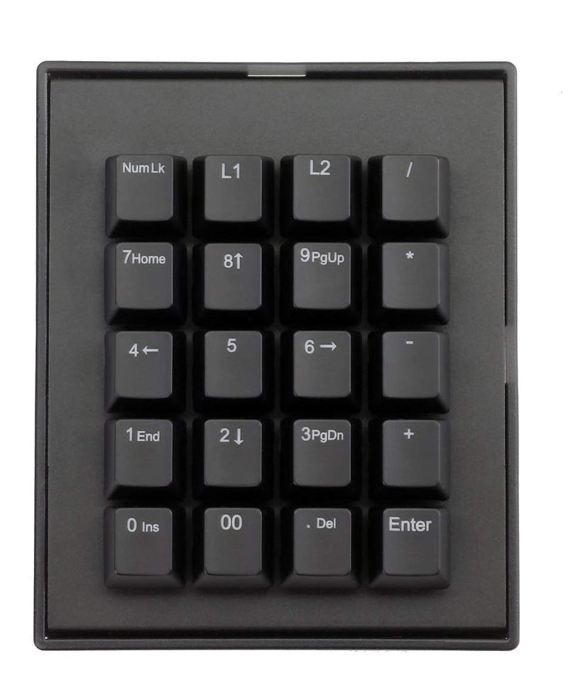 Max Keyboard Falcon-20 Programmable Macropad Mechanical Keyboard, Backlit Multicolor LED, Cherry MX RGB Switch (Cherry MX RGB Blue) Cherry MX RGB Blue