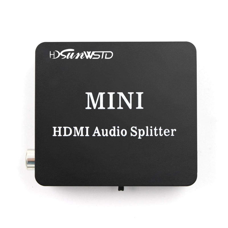 HDMI Audio Splitter Adapter HDMI to HDMI and Optical TOSLINK SPDIF +R/L Analog Audio Converter
