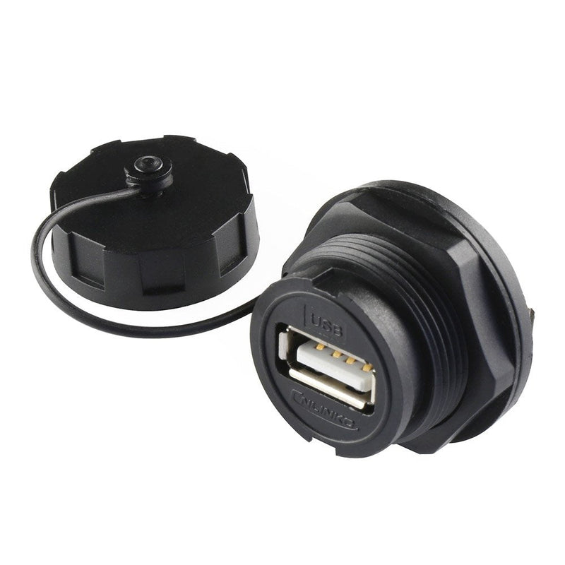USB A Type IP68 Rated Weatherproof Connector - Panel Mount