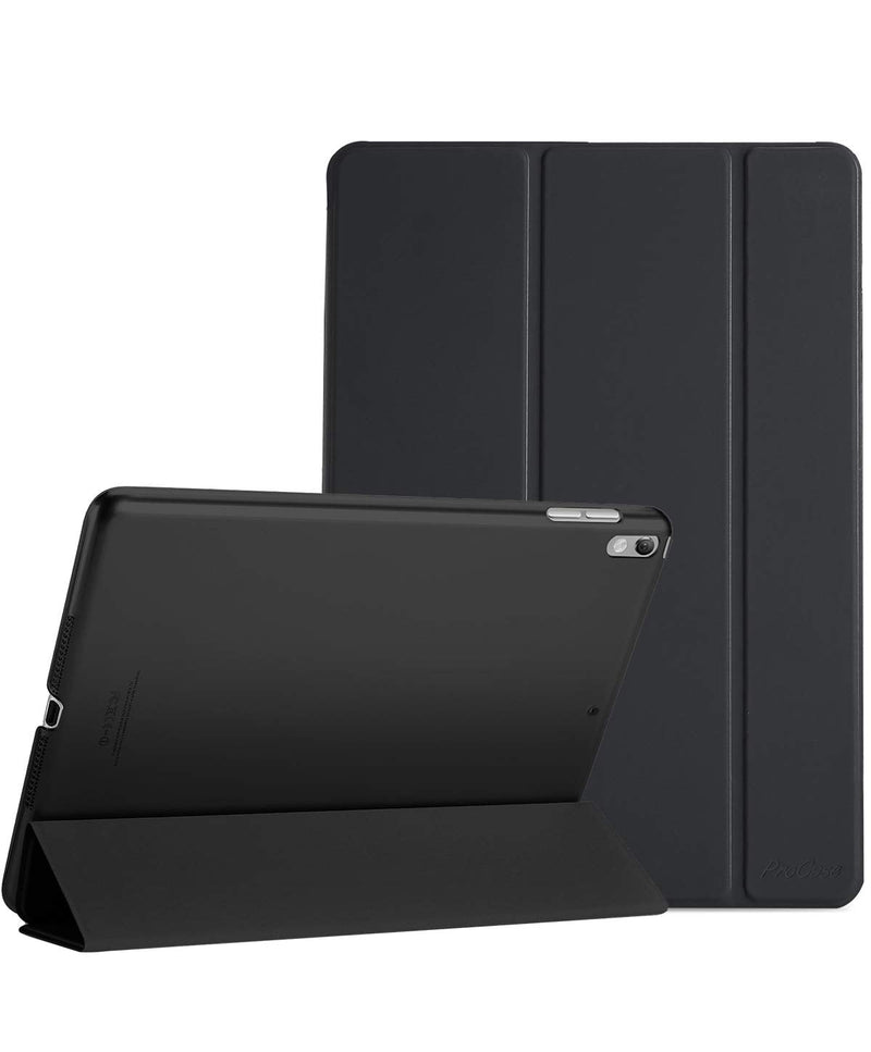 Smart Case for 10.5” iPad Air 3rd Generation 2019 / iPad Pro 2017, Slim Stand Cover with Translucent Frosted Back for iPad Air 3 -Black Black