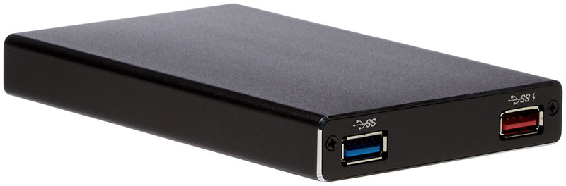 SilverStone Technology 2.5" Hard Drive / SSD Enclosure with USB 3.1 Gen 1 Type-C Port, Power Delivery up to 60 Watts, and USB Type-A Hub TS15B
