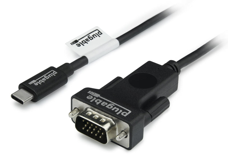 Plugable USB C to VGA Cable - Connect Your USB-C or Thunderbolt 3 Laptop to VGA Displays up to 1920x1080@60Hz (Compatible with 20189 MacBook Pros, Dell XPS 13 and 15, Surface Book 2), 6 Feet, 1.8m