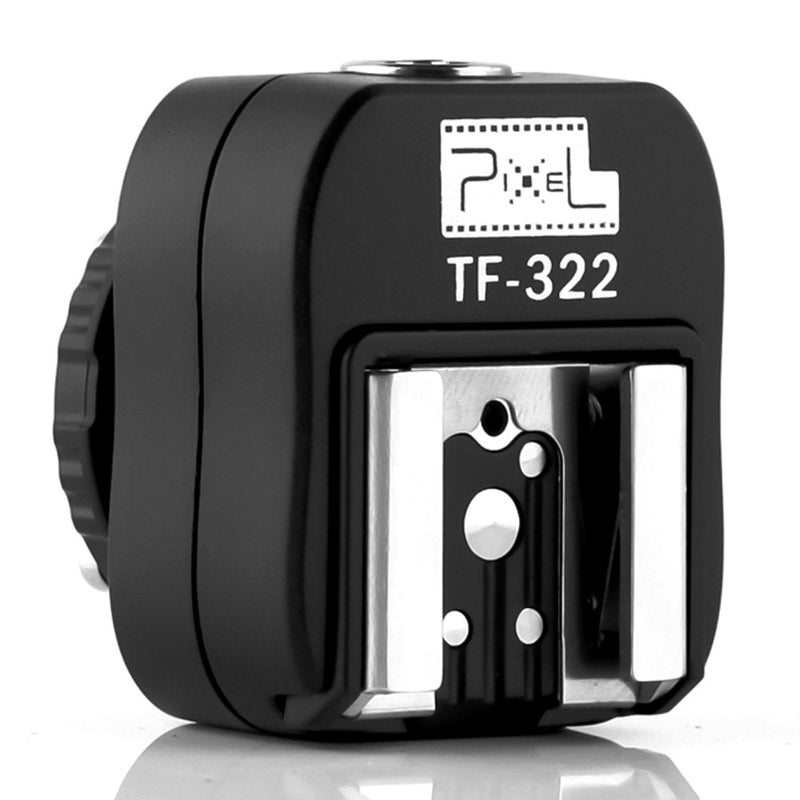 [AUSTRALIA] - PIXEL Flash Hot Shoe for Nikon, TF-322 Flash Hot Shoe Sync Adapter with Extra PC Sync Port Dedicated for Nikon DSLR Shoe Mount Camera & Flashgun 