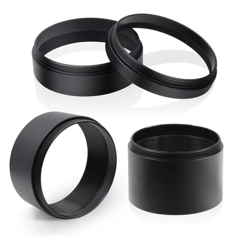 Astromania Astronomical 2"/M48-extension Tube Kit for cameras and eyepieces - Length 5mm 10mm 20mm 30mm - M48x0.75 on Both Sides