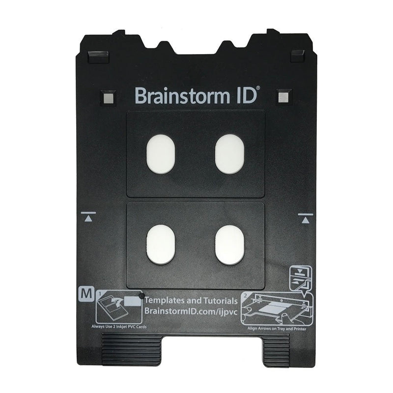 Brainstorm ID Inkjet PVC Card Tray for Canon PIXMA TS80XX, TS81XX, TS90XX, TS91XX Series Printers (Canon M Tray Printers)