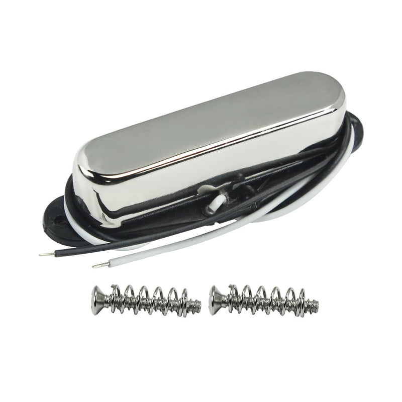 FLEOR Alnico 5 Guitar Pickups Single Coil TL Neck Pickup Chrome for TL Style Guitar Pickups Part