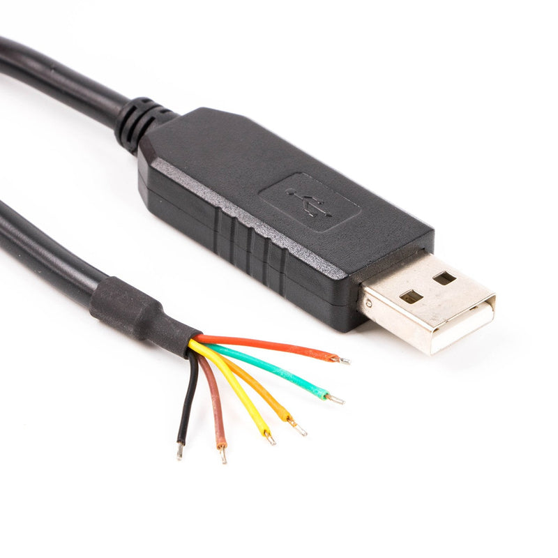 FTDI chip USB to 3.3v TTL UART Serial Cable, Wire end, 6ft, TTL-232R-3V3-WE Compatible