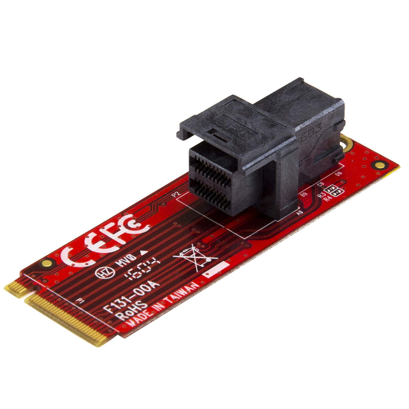 StarTech.com U.2 to M.2 Adapter - for 1 x U.2 PCIe NVMe SSD - M.2 PCIe x4 Host Interface - U.2 SSD - M.2 PCIe Adapter - U.2 Drive (M2E4SFF8643)