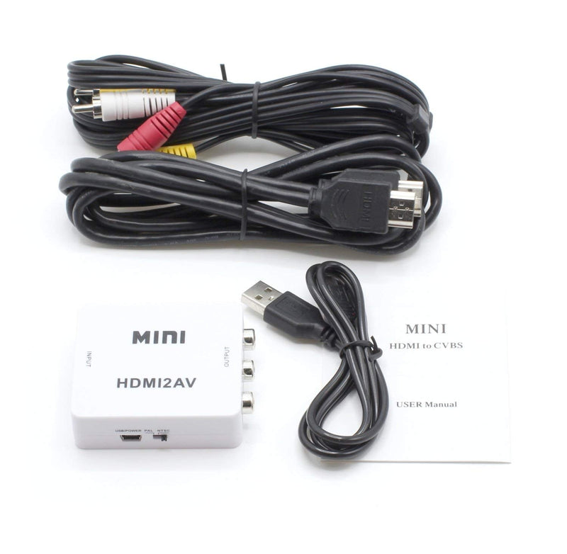 [AUSTRALIA] - THE CIMPLE CO - HDMI to RCA Converter (Digital to Analog Converter) - Converts from HDMI - Does Not Work in Reverse - Down Converts - White Kit 