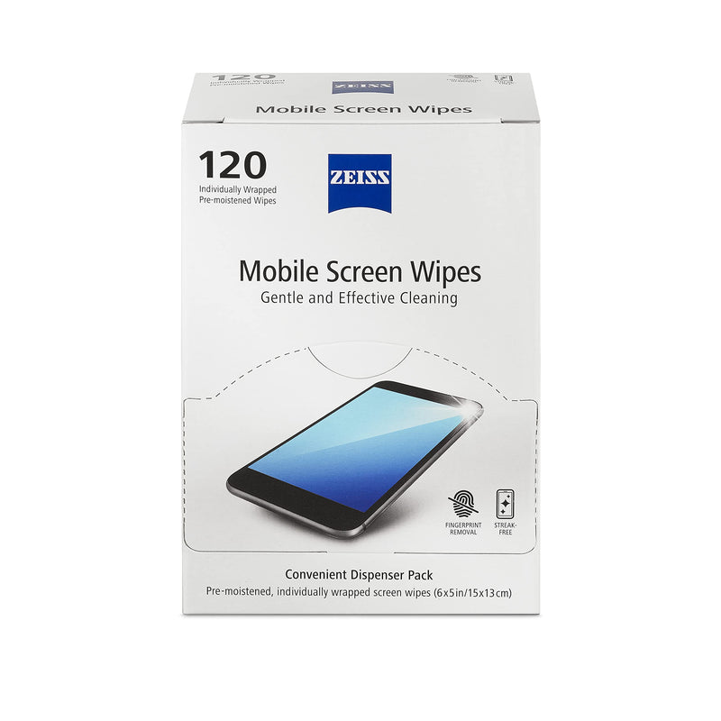 [AUSTRALIA] - ZEISS Pre-Moistened Wipes, Screen Cleaner, 120 Count 120 count Box screen wipes 
