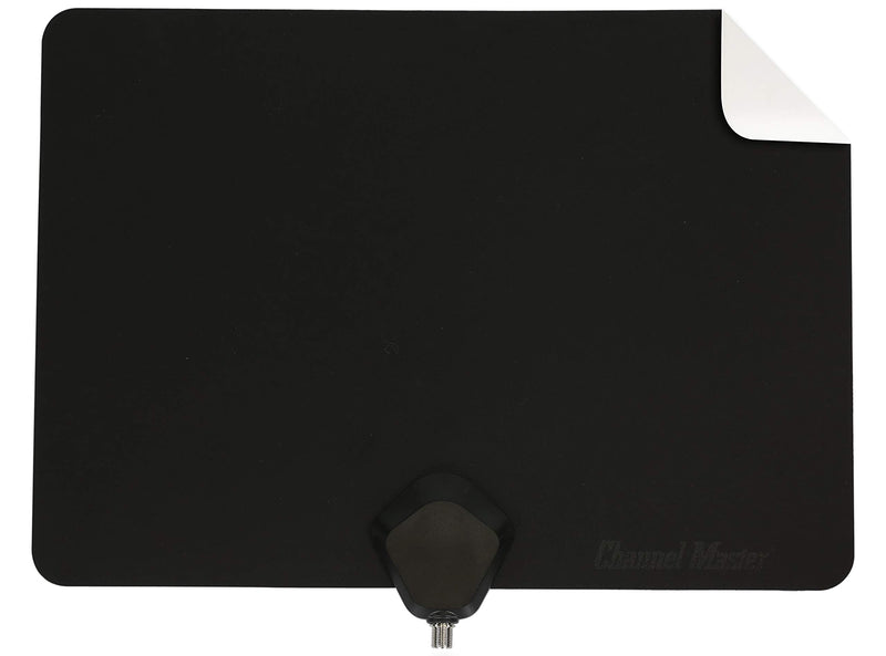 Channel Master Flatenna Ultra-Thin Indoor TV Antenna 35 Mile Range - Dual Sided Black or White - CM-4001HDBW Non Amplified