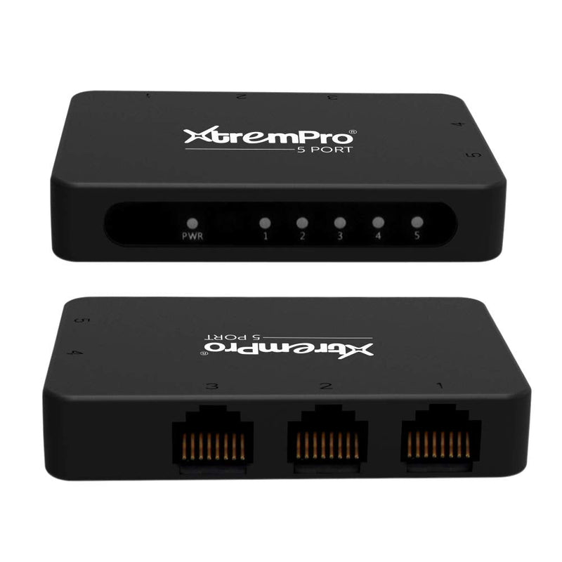 5-Port USB Powered 10/100Mbps Ethernet RJ45 Network Switch Hub - Black (61025) 5 Port