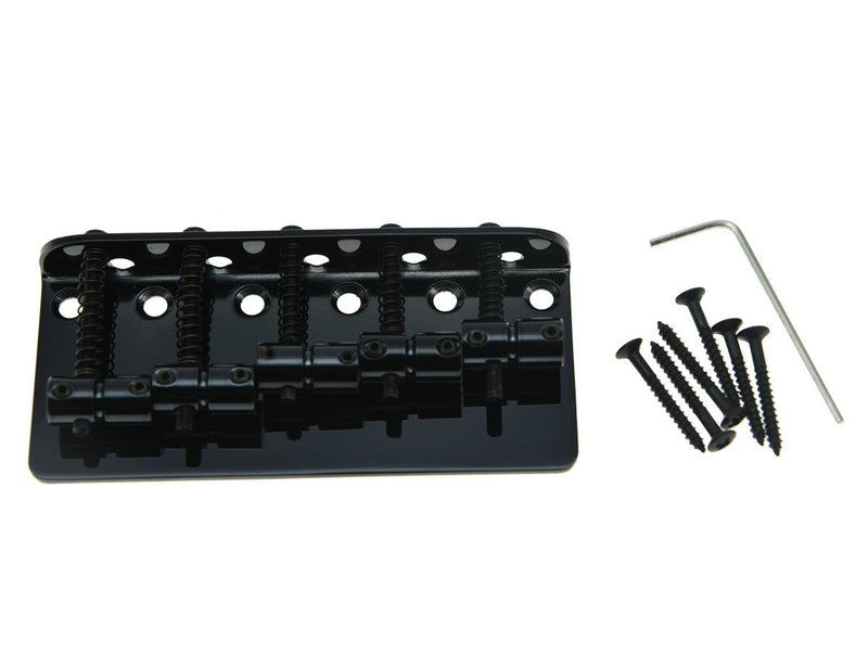 Black 5 String Electric Bass Guitar Bridge fits for Jazz J Bass or Precision P Bass Black