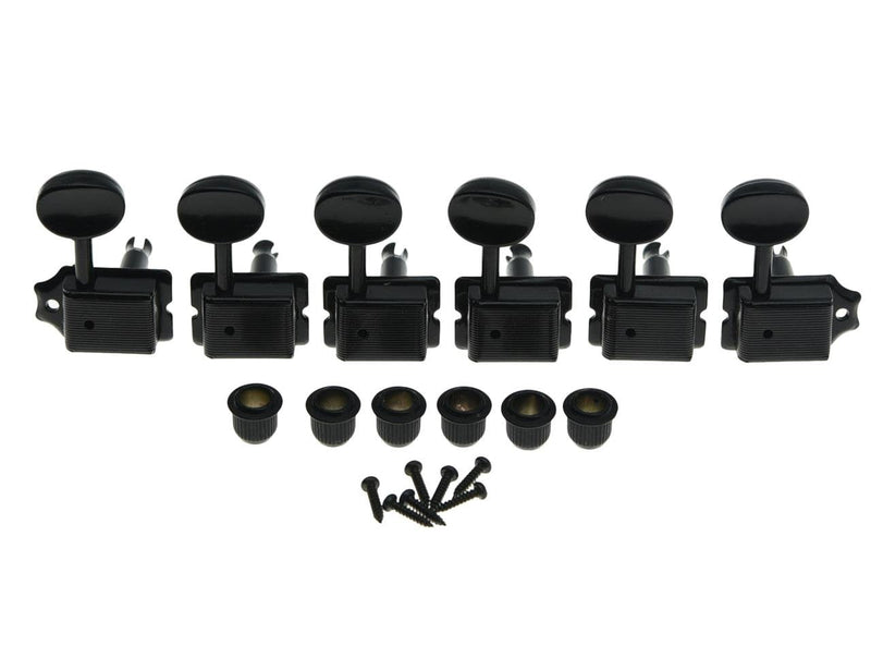 Dopro Black Split Shaft Vintage Guitar Tuning Keys Pegs Guitar Tuners Machine Heads for Strat Tele