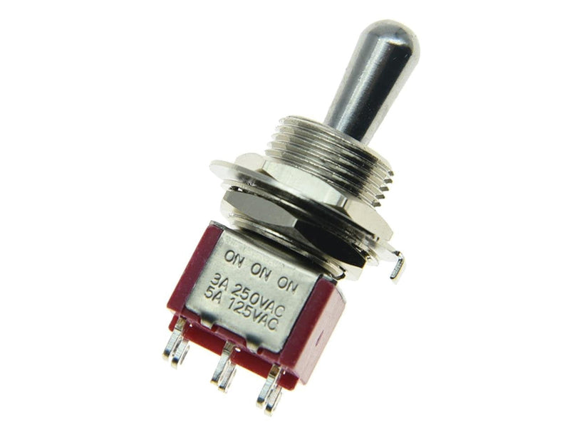 SALECOM Guitar/AMP Fat Bat Toggle Switch DPDT 6 Pin 3 Way ON ON ON Sealed Guitar Switch 1x Fat Bat Toggle Switch