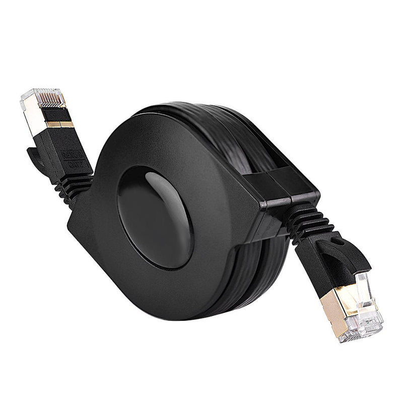 [AUSTRALIA] - FOSA CAT 7 Ethernet Cable, Retractable CAT7 RJ45 600MHz Patch Shielded LAN Network Cable Flat Ethernet Cord 