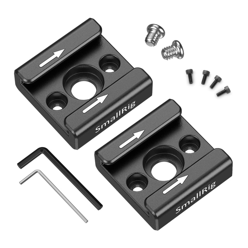 SmallRig Cold Shoe Mount (2pcs Pack) with 1/4"-20 Thread for Camera Cage Flash LED Monitor Microphone - 2060 2