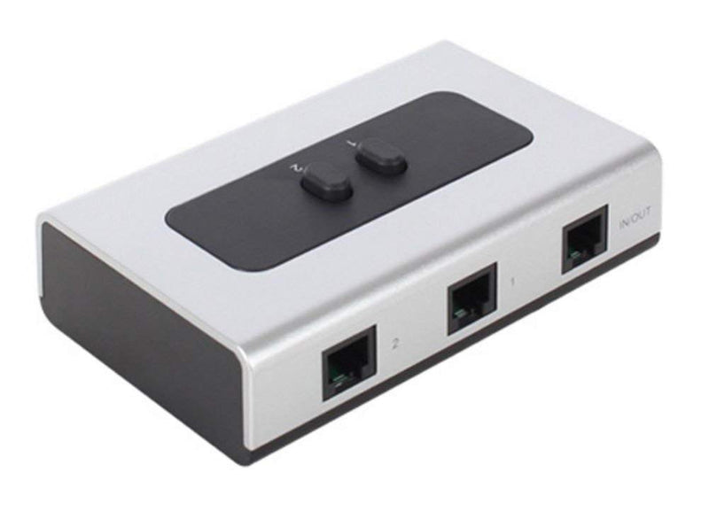 [AUSTRALIA] - 2PORT RJ11 RJ12 Manual Sharing Telephone Switch Box Phone selector 