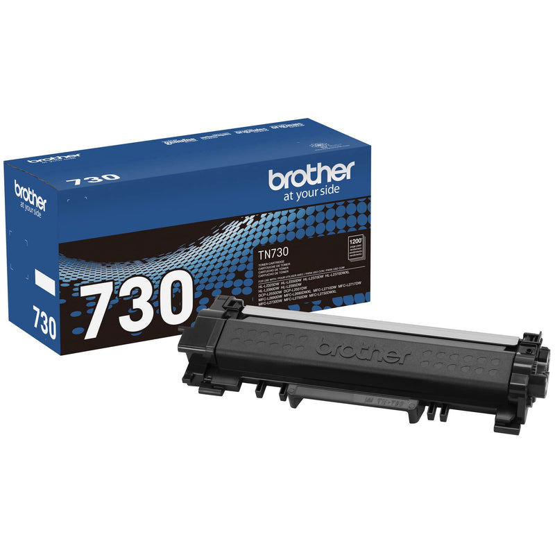 Brother Genuine Standard Yield Toner Cartridge, TN730, Replacement Black Toner, Page Yield Up To 1,200 Pages, Amazon Dash Replenishment Cartridge,1 Pack 1 Pack