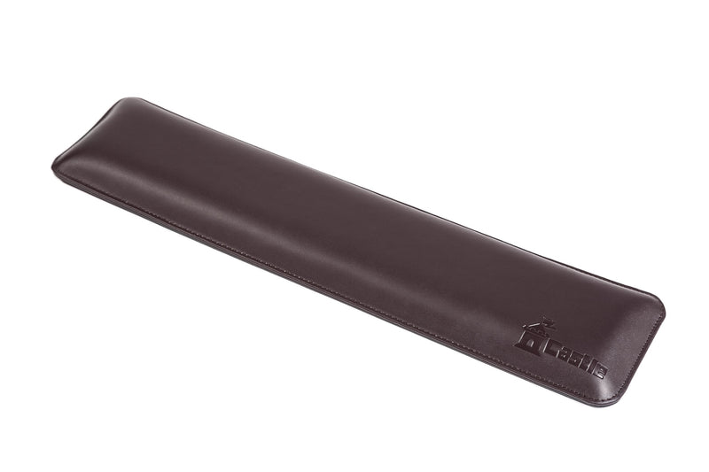 Bailey Full Size by Castle - Leather Ergonomic Computer Wrist Rest Pad for Keyboards with Around 104 Keys - Firm Keyboard Wrist Support for Typists, Gaming, and Heavy Office Use (Woodland, Full Size) Woodland