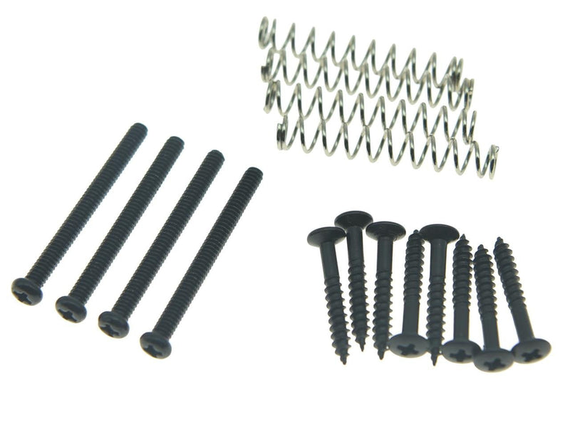 KAISH American Thread Humbucker Pickup Height Screws Humbucker Pickup Ring Pickup Surround Frame Mounting Screws Springs for Gibson/EMG/Seymour Duncan/Dimarzio Black USA/Imperial Thread