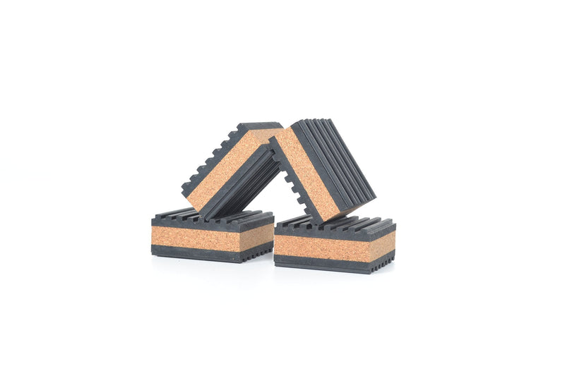 Tuneful Cables Sound Isolation Pads. Cork Pads for Turntables to Reduce Vibration & Skipping (1" Pack of 4) 1" 4-PACK