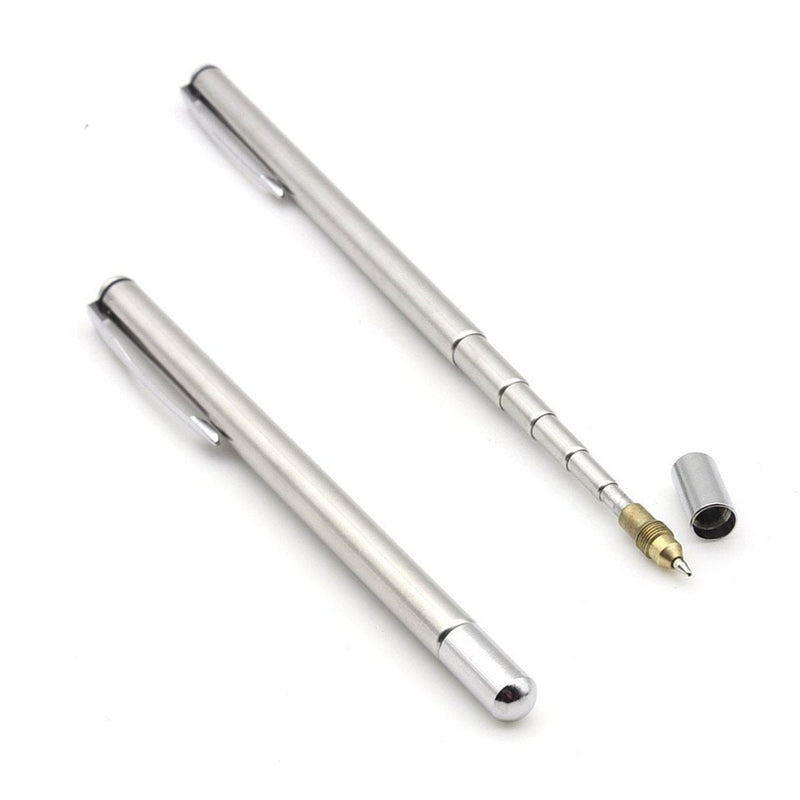 Selling Wonderful 2PCS Stainless Steel Pen Size Pocket Pointer with Clip - Hand Pointer Extendable Telescopic Retractable Ballpoint Pen Pointer Handheld Presenter Classroom Whiteboard Pointer 2-PACK