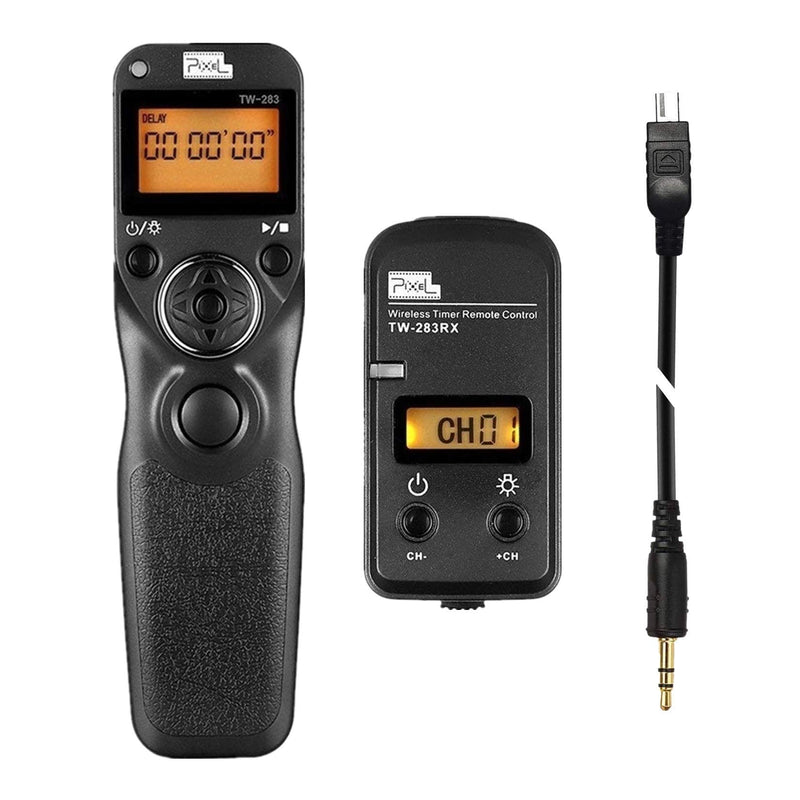 Pixel Timer Shutter Release Remote Control TW283-DC2 Remote Release for Nikon Z7 Z7II Z6 Z6II Z5 D5600 D3300 D5000 D5100 D5200 D5300 D5500 D90 D7000 D7100 D7200 D7500 D780 D610 D750 P7700 P7800 TW-DC2 Nikon