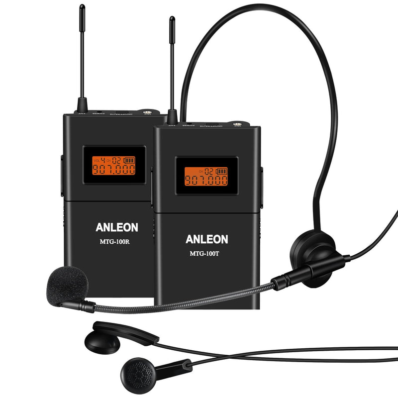 [AUSTRALIA] - ANLEON MTG-100 Wireless Acoustic Transmission System Tour Guide Simultaneous Translation System (1 Transmitter & 1 Receiver) 1 Transmitter & 1 Receiver 