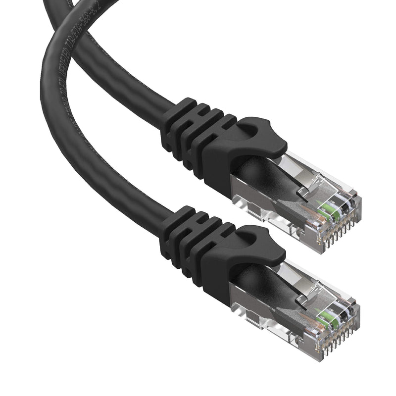 Cat6 Ethernet Cable, 75 ft - RJ45, LAN, UTP CAT 6, Network, Patch, Internet Cable - 75 Feet Black