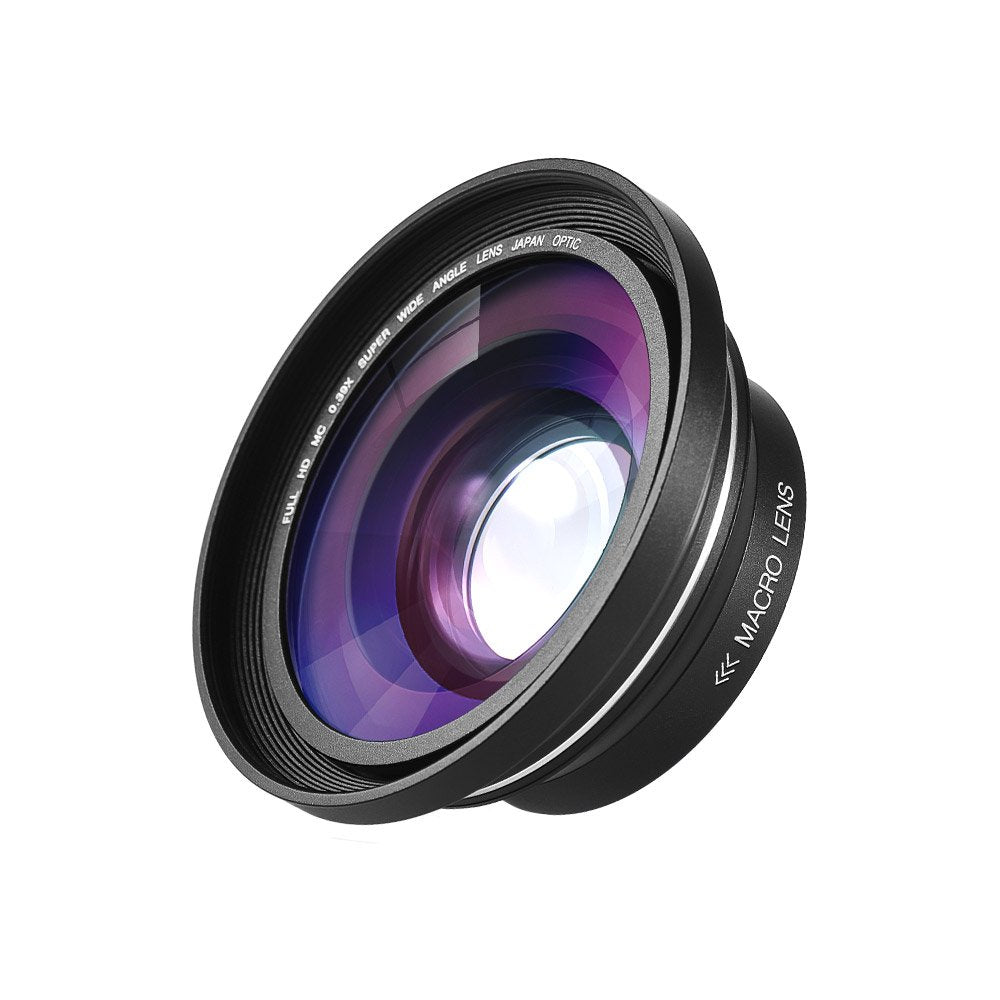 Andoer 30mm 37mm 0.39X Full HD Wide Angle Macro Lens for Ordro Andoer Digital Video Camera Camcorder