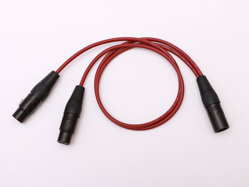 Male 5pin XLR to 2 Port Female 3pin XLR Balanced Audio Cable 6N OFC for Arri Alexa