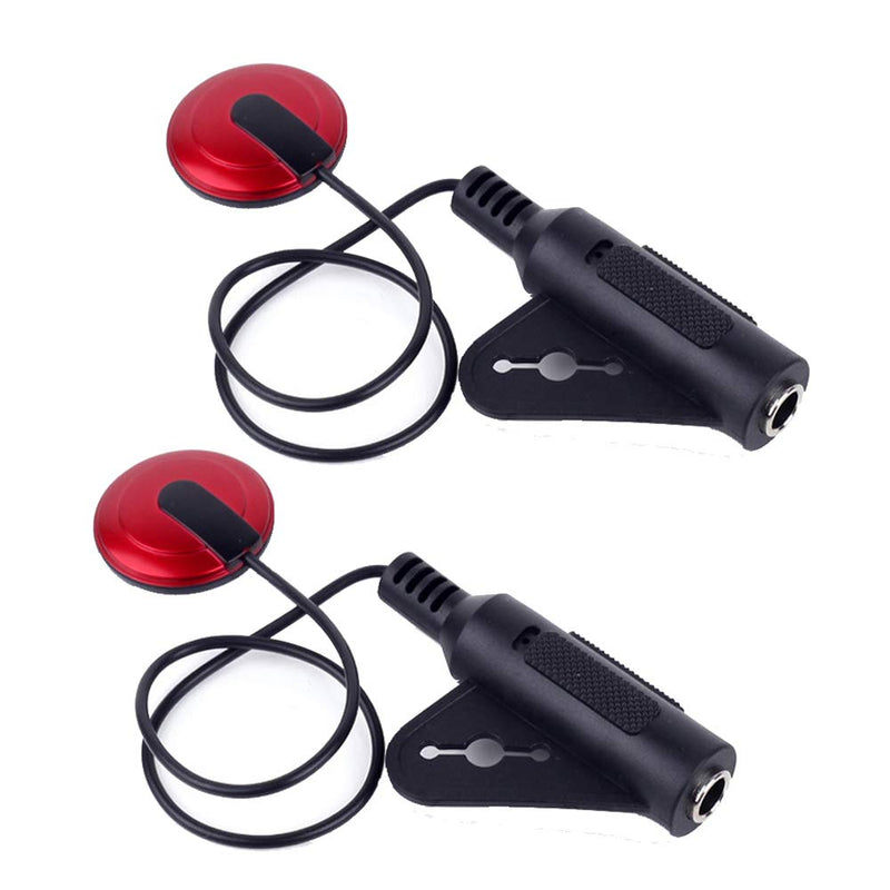 [AUSTRALIA] - 2Pcs Piezo Contact Microphone Pickup for Guitar Violin Banjo Mandolin Ukulele 