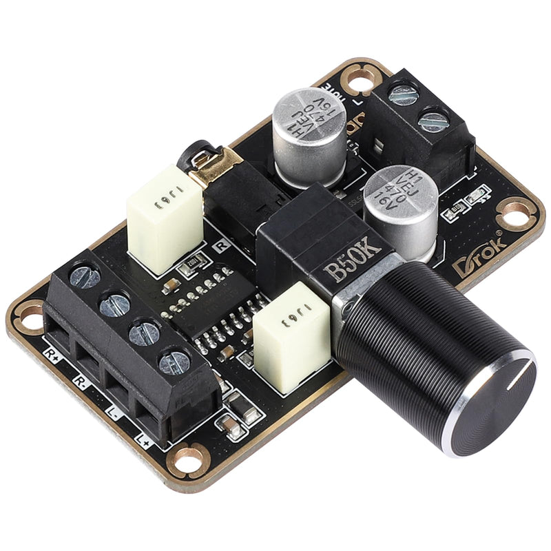 [AUSTRALIA] - DROK Audio Amplifier Board, 5W+5W Mini Amplifier Board PAM8406 DC 5V Digital Stereo Power Amp 2.0 Dual Channel Class D Amplify Module for Speaker Sound System DIY 