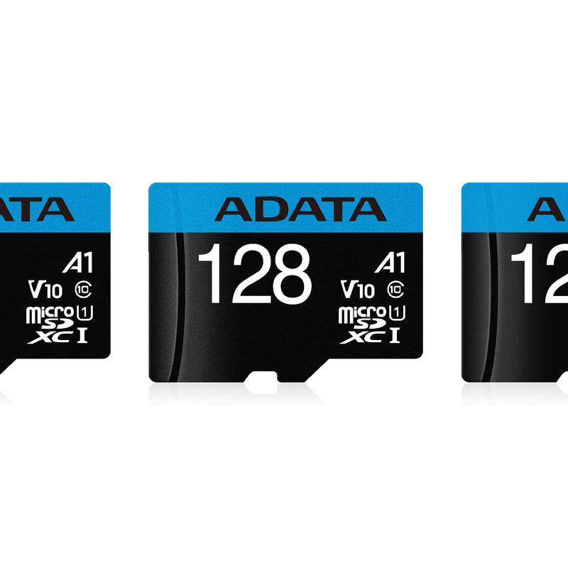 ADATA Premier 128GB MicroSDHC/SDXC UHS-I Class 10 V10 A1 Memory Card with Adapter Read up to 100 MB/s (AUSDX128GUICL10A1-RA1)
