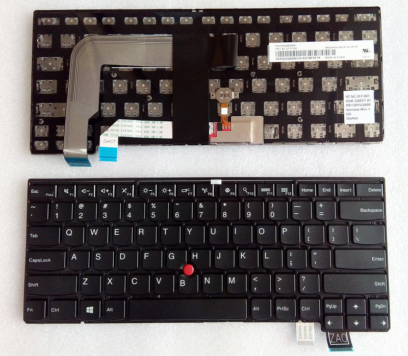 US Layout Replacement Keyboard for Thinkpad T460S T470S 00PA452 00PA482 20F9 20FA 20HF 20HG 20JS 20JT SN20H42364