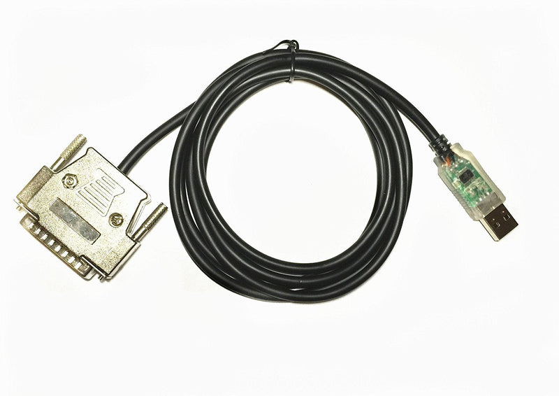 USB to RS232 (DB25 Male) CNC Programming Cable, CNC Controls Programming(Fanuc, Yasnac, Sinumerik, etc), 1.5 Meter, EZSync014C