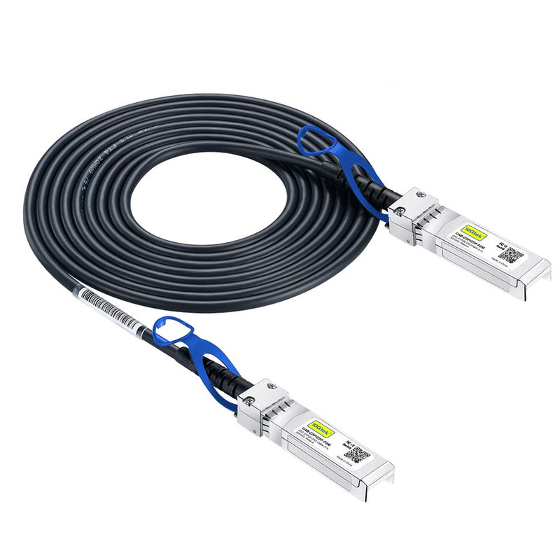 10Gtek 25G SFP+ DAC Cable - 25GBASE-CR SFP28 to SFP28 Passive Direct Attach Copper Twinax Cable for Cisco SFP-H25GB-CU3M, Ubiquiti UC-DAC-SFP28, Supermicro and More, 3-Meter(10ft) Black 3m 1