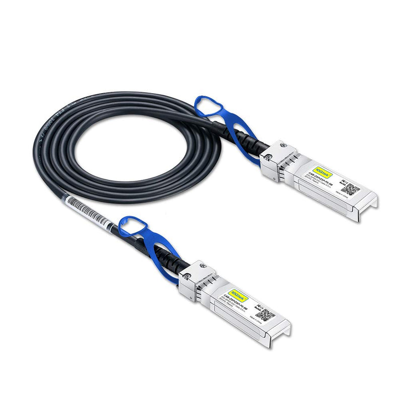 10Gtek 25G SFP28 SFP+ DAC Cable - 25GBASE-CR SFP28 to SFP28 Passive Direct Attach Copper Twinax Cable for Arista CAB-S-S-25G-1M, 1-Meter(3.3ft) 1m
