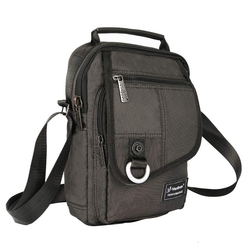 Vertical Messenger Bag, Crossbody Bag, Shoulder Bag Work Satchel for iPad Tablet Kindle A-black