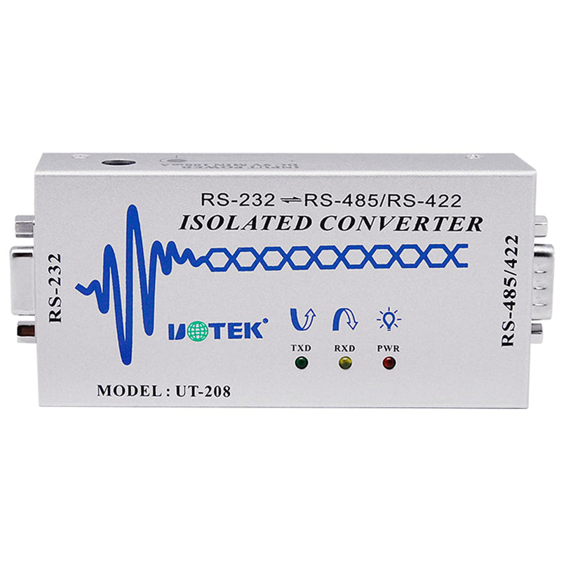 RS232 to RS485 RS422 Isolated Converter RS-232 to RS-485 RS-422 Built-in Optical Isolation Adapter Support All Operating System UT-208