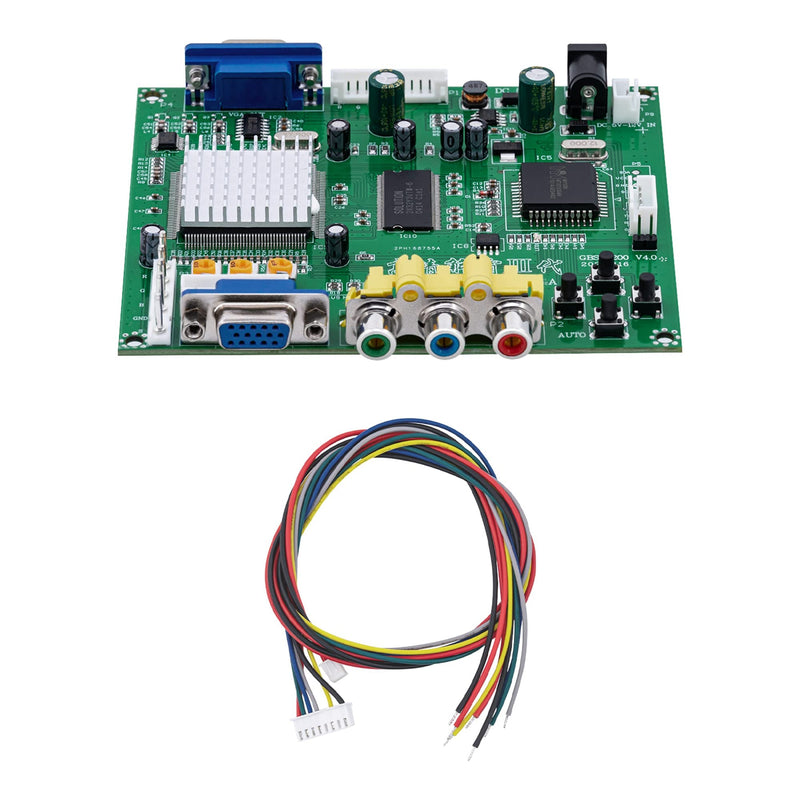[AUSTRALIA] - Mcbazel Arcade Game RGB/CGA/EGA to VGA HD Game Video Output Converter Board for Arcade Monitor to CRT LCD PDP Projector 